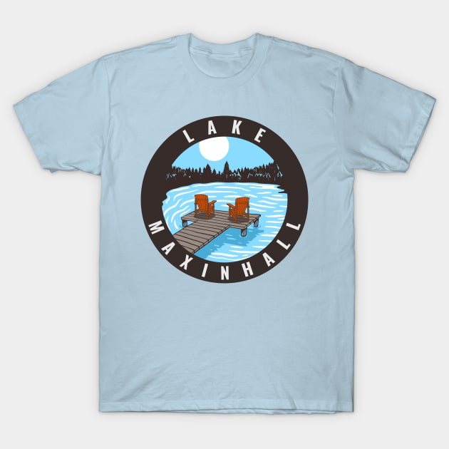 Lake Maxinhall Moon T-Shirt by Camp Happy Hour